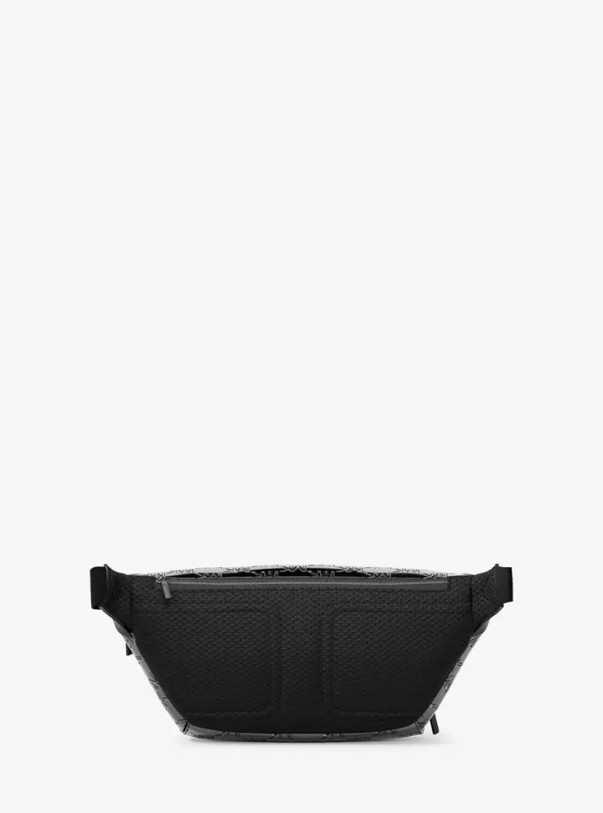 Cooper Medium Metallic Logo Debossed Utility Sling Pack