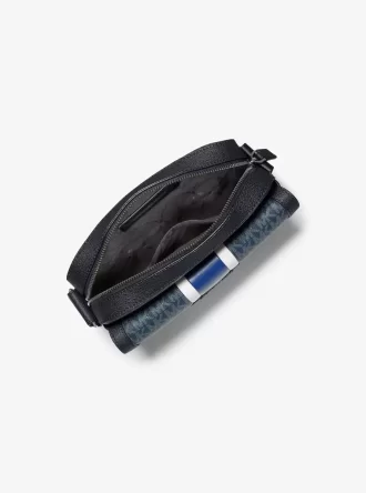 Cooper Medium Signature Logo Stripe Kamera-Umhängetasche