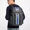 Cooper Medium Striped Signature Logo City Backpack Cooper Medium Striped Signature Logo City Backpack
