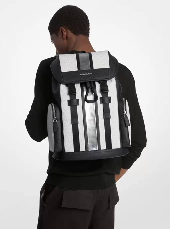 Cooper Rucksack mit Metallic-Streifen und charakteristischem Logo