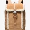 Cooper Wildleder- und Sherpa-Rucksack Cooper Wildleder- und Sherpa-Rucksack