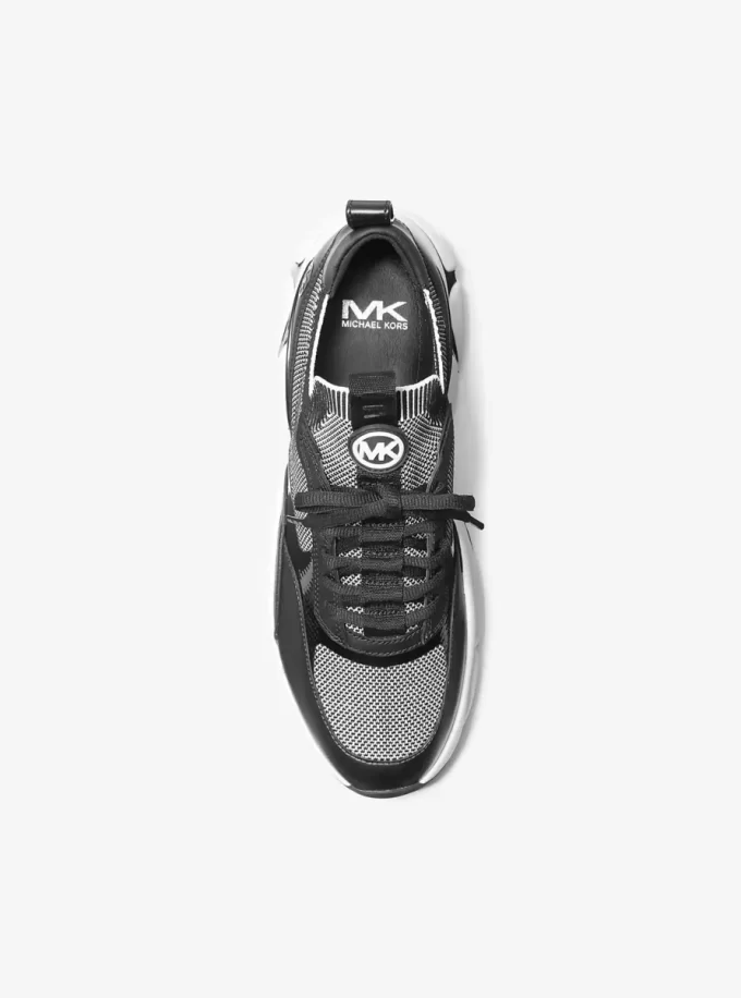 Darius Zweifarbiger Stretch-Stricktrainer Darius Zweifarbiger Stretch-Stricktrainer