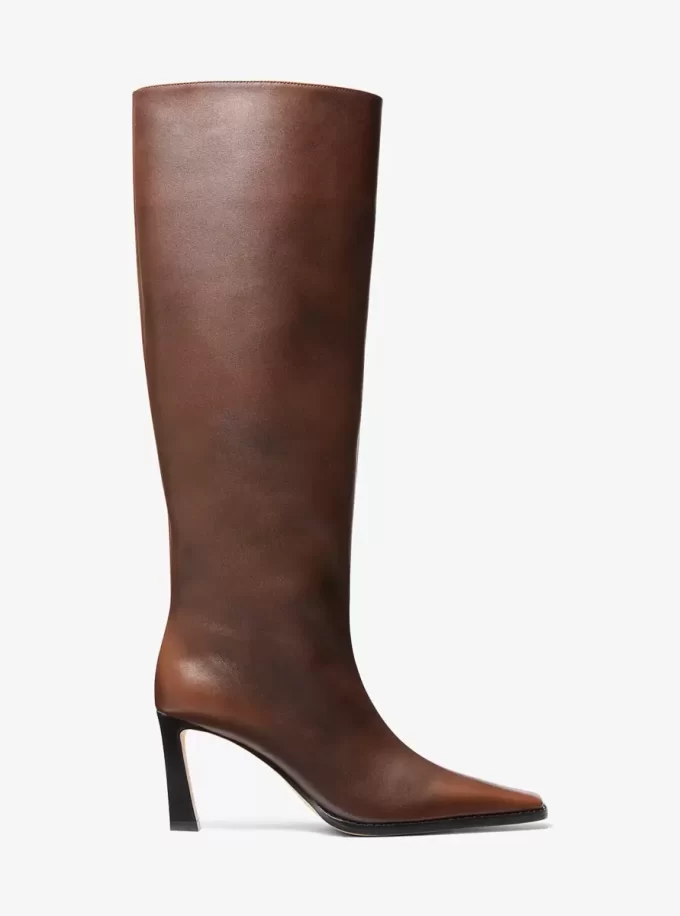 Darrah Stiefel aus poliertem Leder