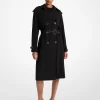 Drapierter gewebter Trenchcoat