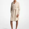 Drapierter gewebter Trenchcoat