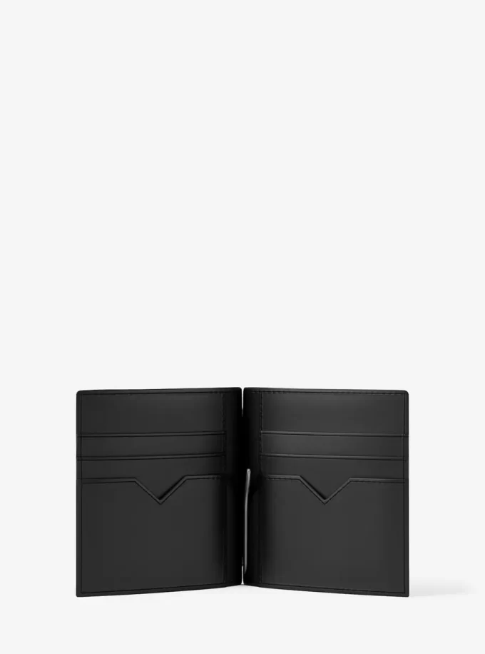 Edison Kartenetui aus kratzfestem Leder mit Geldklammer