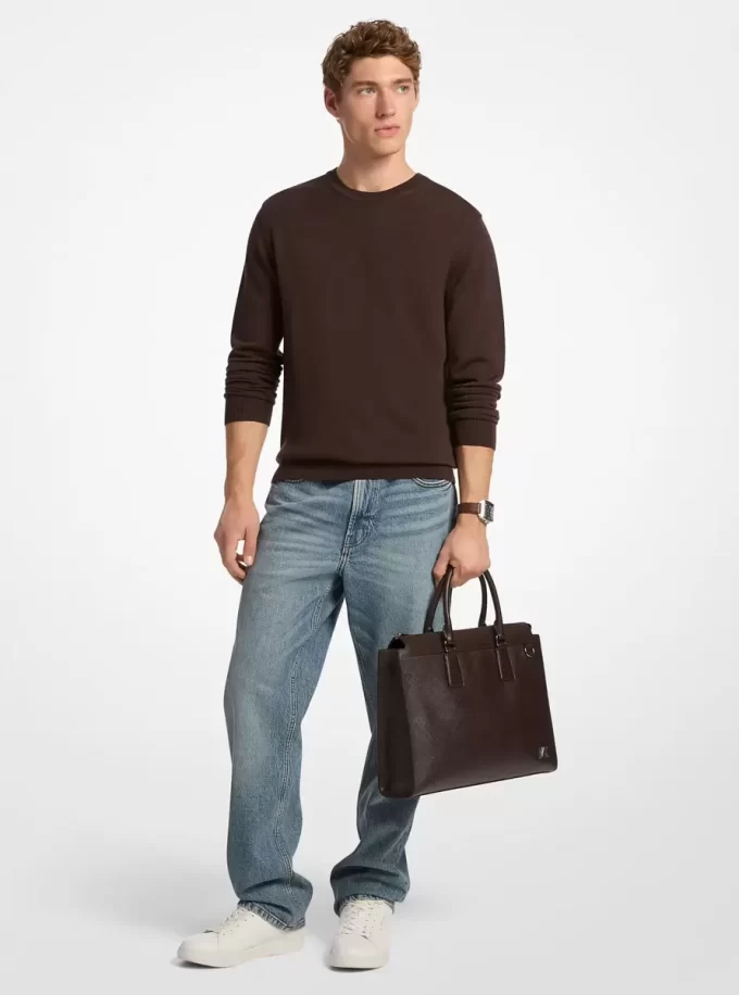 Edison Medium Aktentasche aus kratzfestem Leder