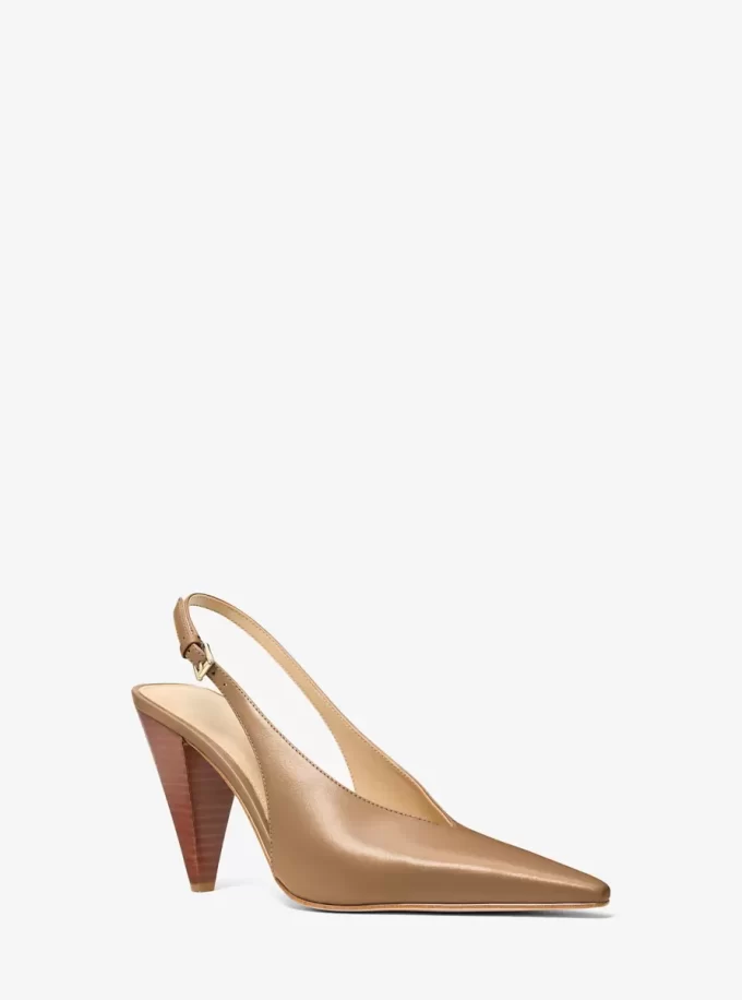 Electra Leder-Slingback-Pumps