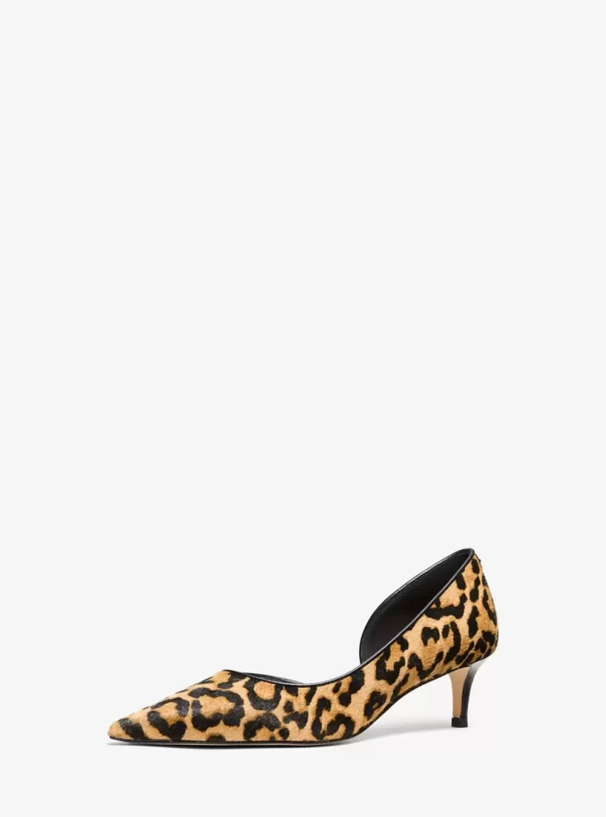 Elyse Leopard Print Kalbsfell Pumps