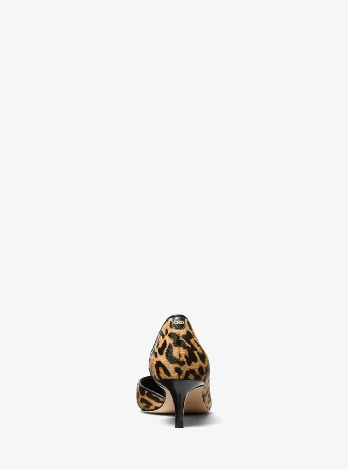 Elyse Leopard Print Kalbsfell Pumps