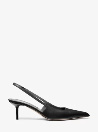 Emma Leder-Slingback-Pumps