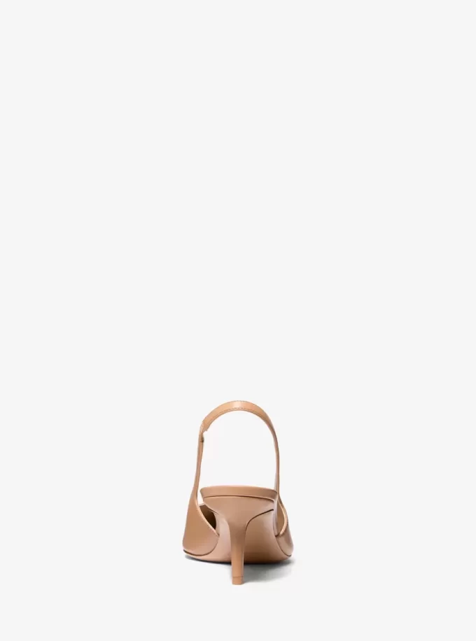 Emma Leder-Slingback-Pumps