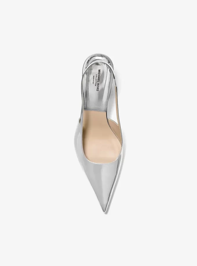 Emma Metallic-Leder-Slingback-Pumps Emma Metallic-Leder-Slingback-Pumps