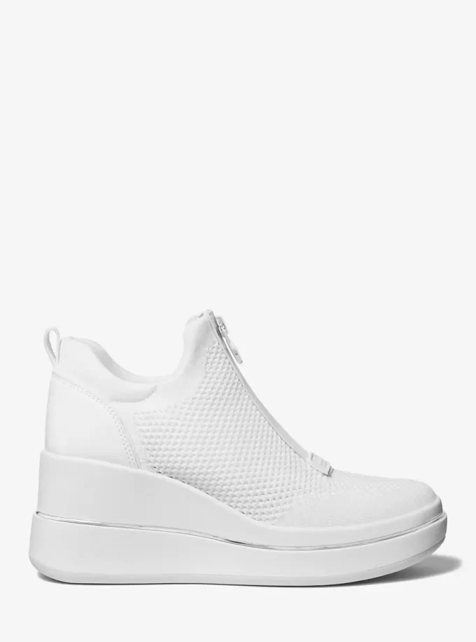 Emmy Mesh Zip-Up Wedge Trainer