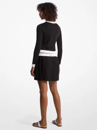 Faltenrock aus Stretchstrick