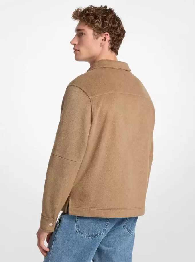 Flanelljacke aus Doppelstrick