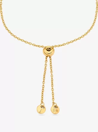 Fulton Armband aus edelmetallplattiertem Sterlingsilber mit Schiebeverschluss