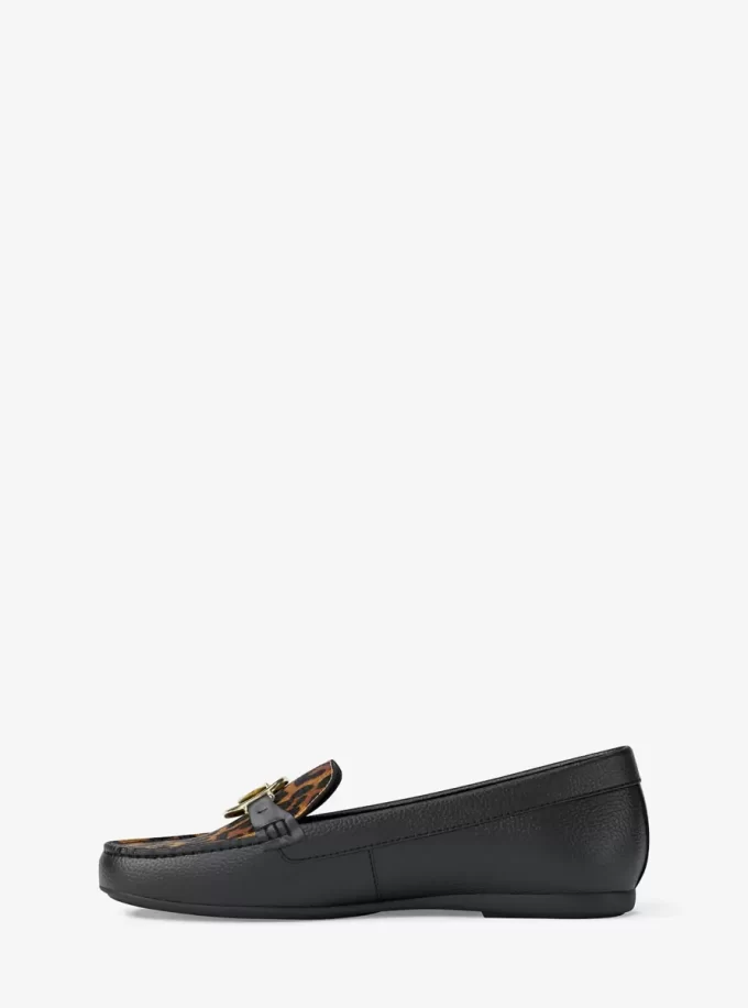Fulton Loafer aus Kalbsfell mit Leopardenmuster