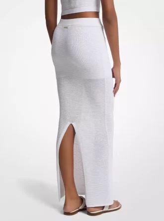 Gehäkelter Maxirock aus Viskosemischung