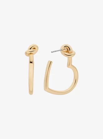 Geknotete Herz-Creolen