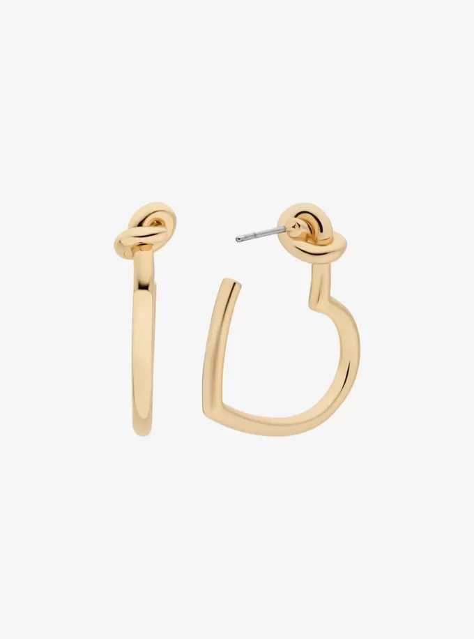 Geknotete Herz-Creolen