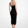 Gerafftes Stretch-Matt-Jersey-Kleid