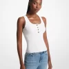 Geripptes Stretch-Strick-Tanktop Geripptes Stretch-Strick-Tanktop