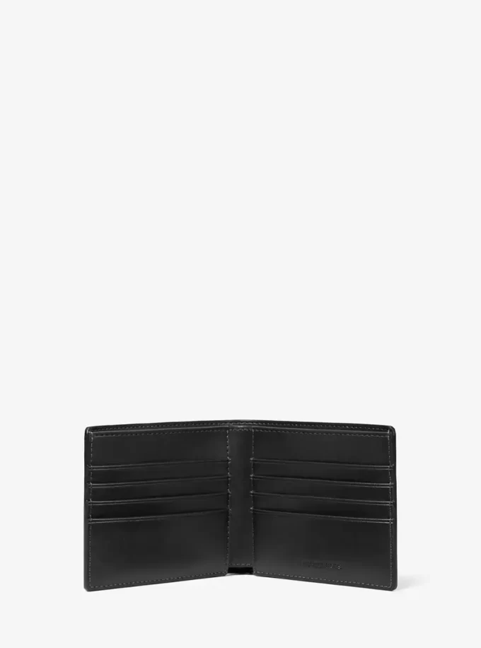 Geschenkset mit Geldbörse und Wendegürtel mit Logo