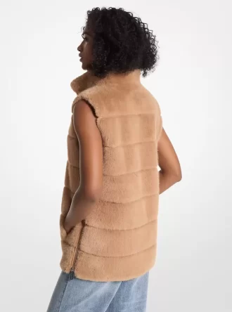 Gesteppte Kunstpelzweste