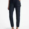 Gewaschene Stretch-Denim-Cargo-Jeans Gewaschene Stretch-Denim-Cargo-Jeans