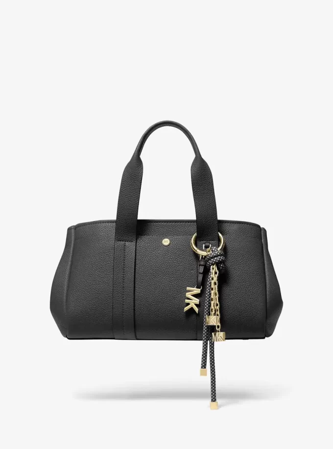 Goldfarbener und gesprenkelter Kordel-Taschenanhänger