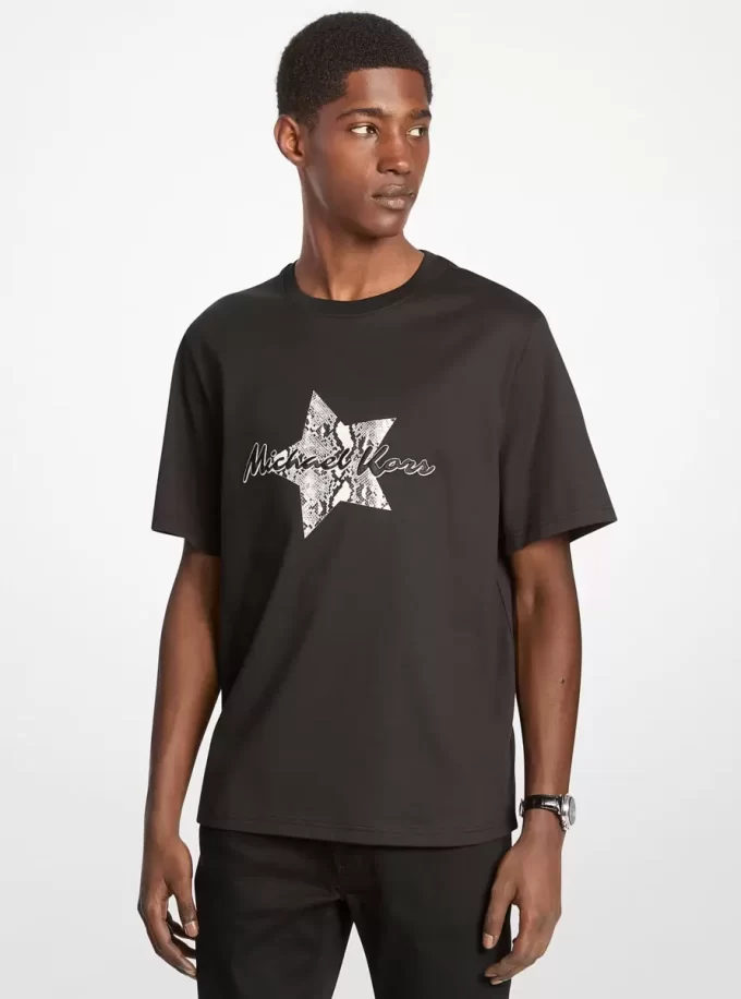 Grafik-T-Shirt aus Baumwolle Grafik-T-Shirt aus Baumwolle