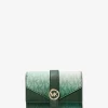 Greenwich Medium Ombré Signature Logo Tri-Fold Wallet