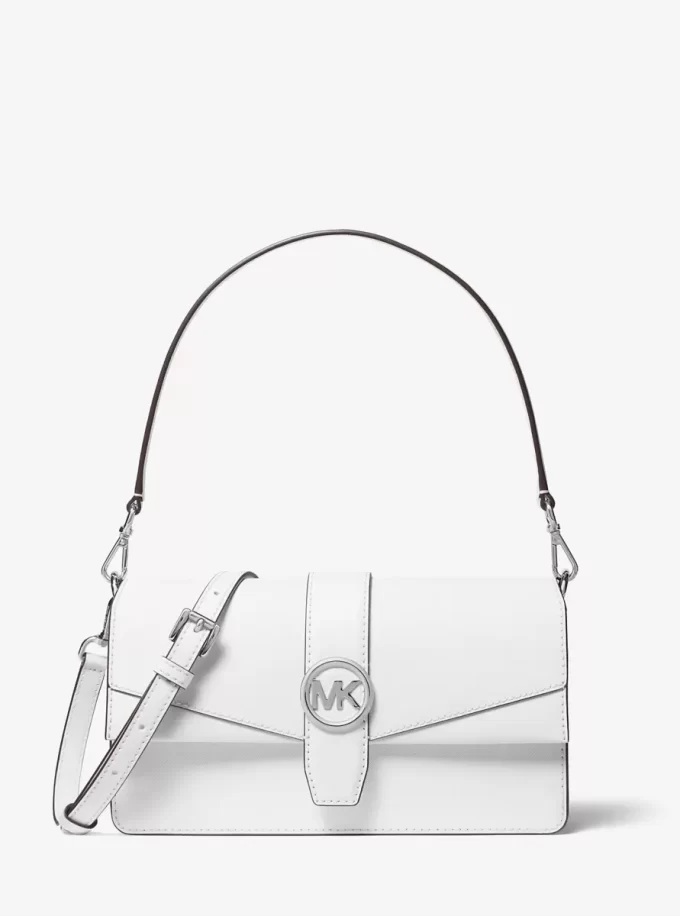 Greenwich Medium Saffiano Leder Convertible Shoulder Bag