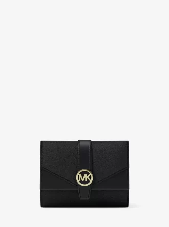 Greenwich Medium Saffiano Leder-Dreifach-Geldbörse