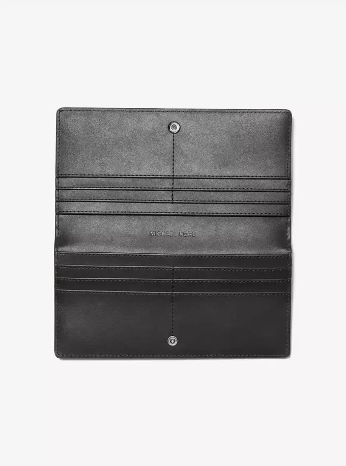 Große Geldbörse von Carson aus patentiertem Krokodilleder