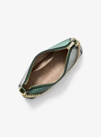 Große Jet Set Pochette mit Ombré-Signatur-Logo