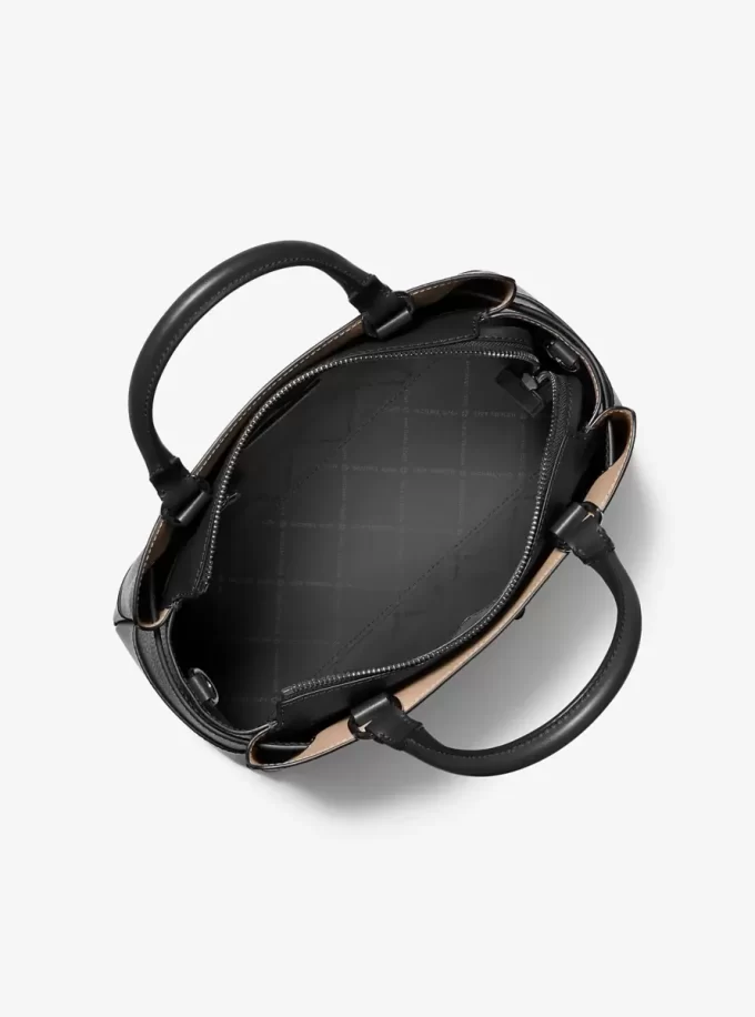 Große Reed-Umhängetasche aus genarbtem Leder Große Reed-Umhängetasche aus genarbtem Leder