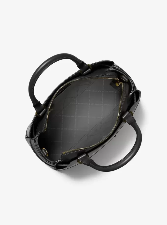 Große Reed-Umhängetasche aus genarbtem Leder Große Reed-Umhängetasche aus genarbtem Leder