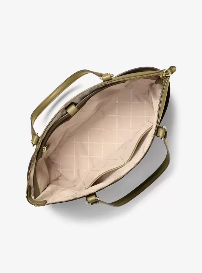 Große Sullivan Tragetasche aus Saffiano-Leder mit Reißverschluss