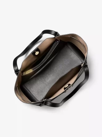 Große Tragetasche aus genarbtem Leder von Reed