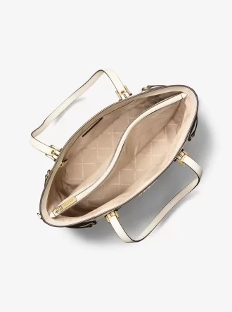 Große Voyager-Tragetasche aus Saffiano-Leder