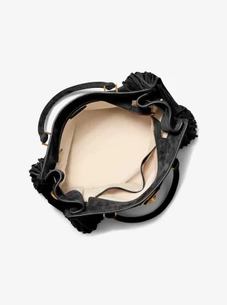 Hamilton Moderne Große Wildledertasche mit Fransen