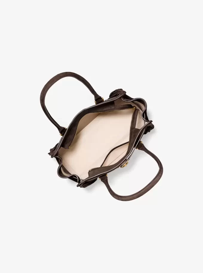 Hamilton Moderne kleine Wildledertasche mit Fransen