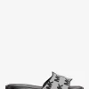 Hannah Logo Jacquard Slide Sandale