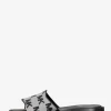 Hannah Logo Jacquard Slide Sandale