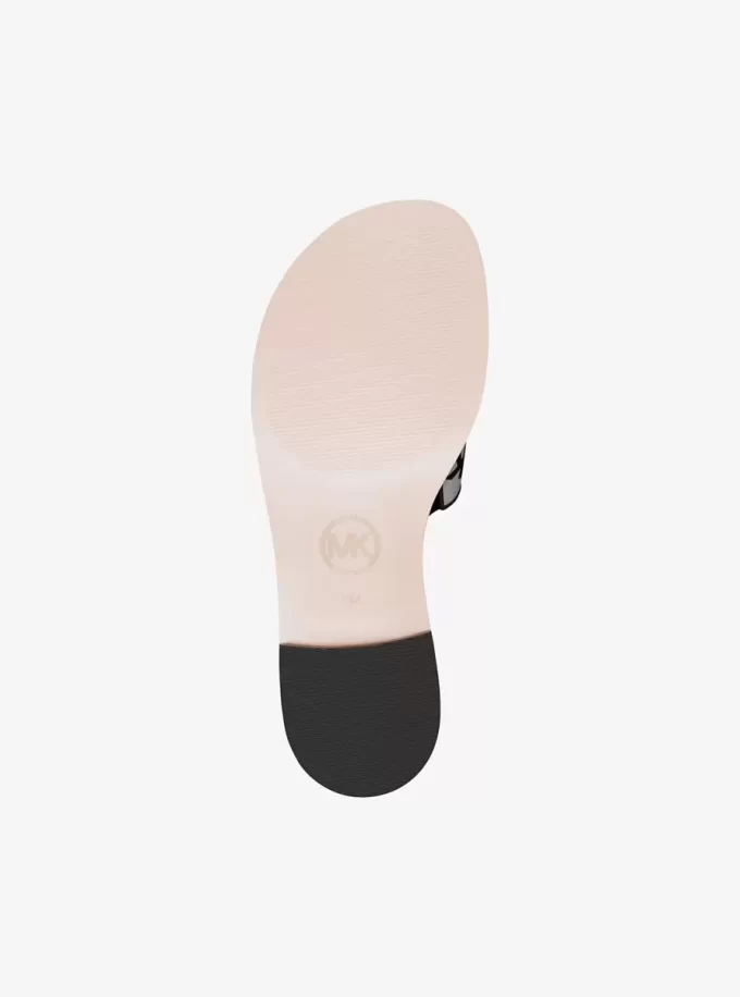 Hannah Logo Jacquard Slide Sandale