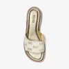 Hannah Metallic Logo Jacquard Slide Sandale