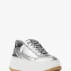 Hayes Plateau-Sneaker aus verziertem Metallic-Leder