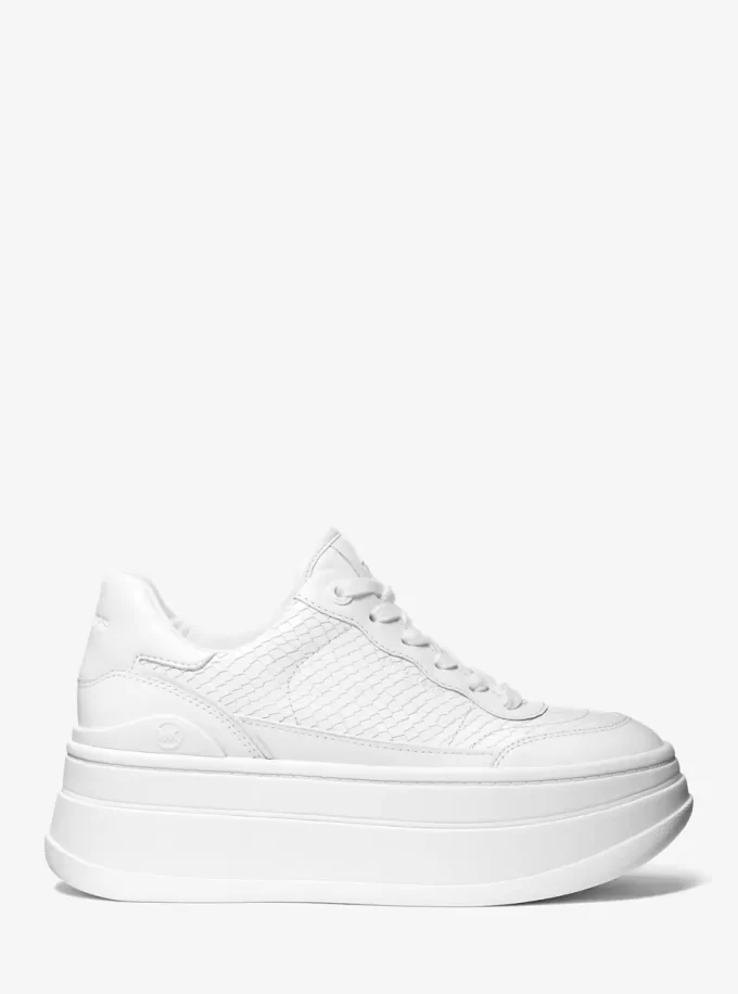 Hayes Snake Embossed Platform Sneaker
